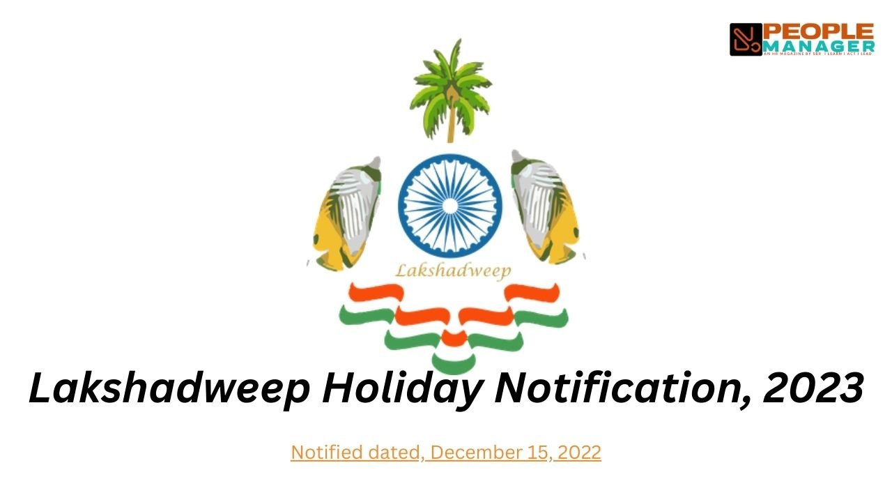 Notification Lakshadweep Holiday List 2023 PEOPLE MANAGER notification-lakshadweep-holiday-list-2023-people-manager
