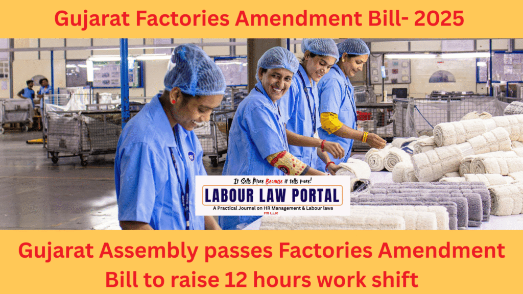 Gujarat Assembly passes Factories Amendment Bill to raise 12 hours work shift