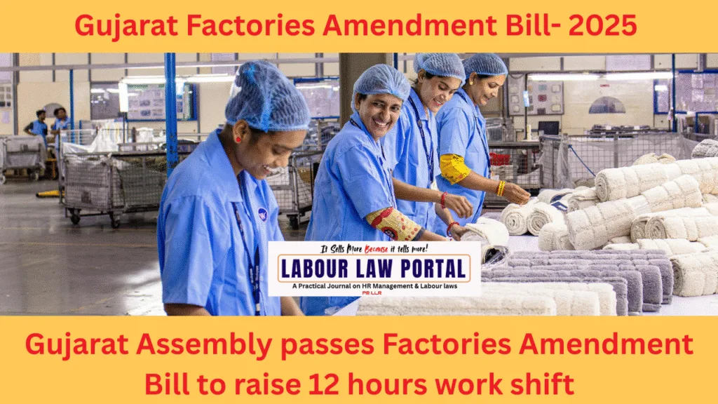 Gujarat Assembly passes Factories Amendment Bill to raise 12 hours work shift
